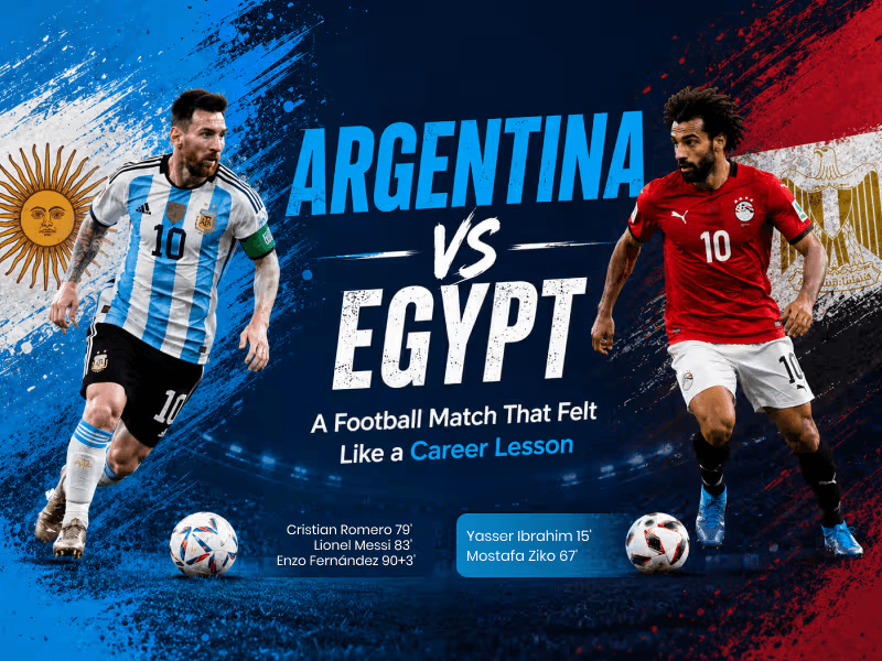 Argentina vs Egypt: A Football Match That Felt Like a Career Lesson